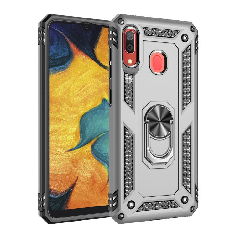 360 graders roterbart ringstativ Armor PC TPU hybridmobilskal till Samsung Galaxy A30