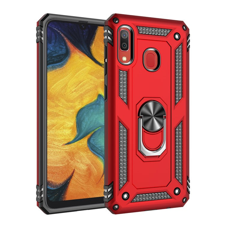 360 graders roterbart ringstativ Armor PC TPU hybridmobilskal till Samsung Galaxy A30