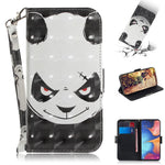 Pattern Printing Light Spot Decor Leather Wallet Stand Case for Samsung Galaxy A20e