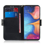 Pattern Printing Light Spot Decor Leather Wallet Stand Case for Samsung Galaxy A20e