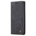 CASEME 013 Series Folio Flip Auto-absorbed Leather Wallet Stand Case for Samsung Galaxy A40