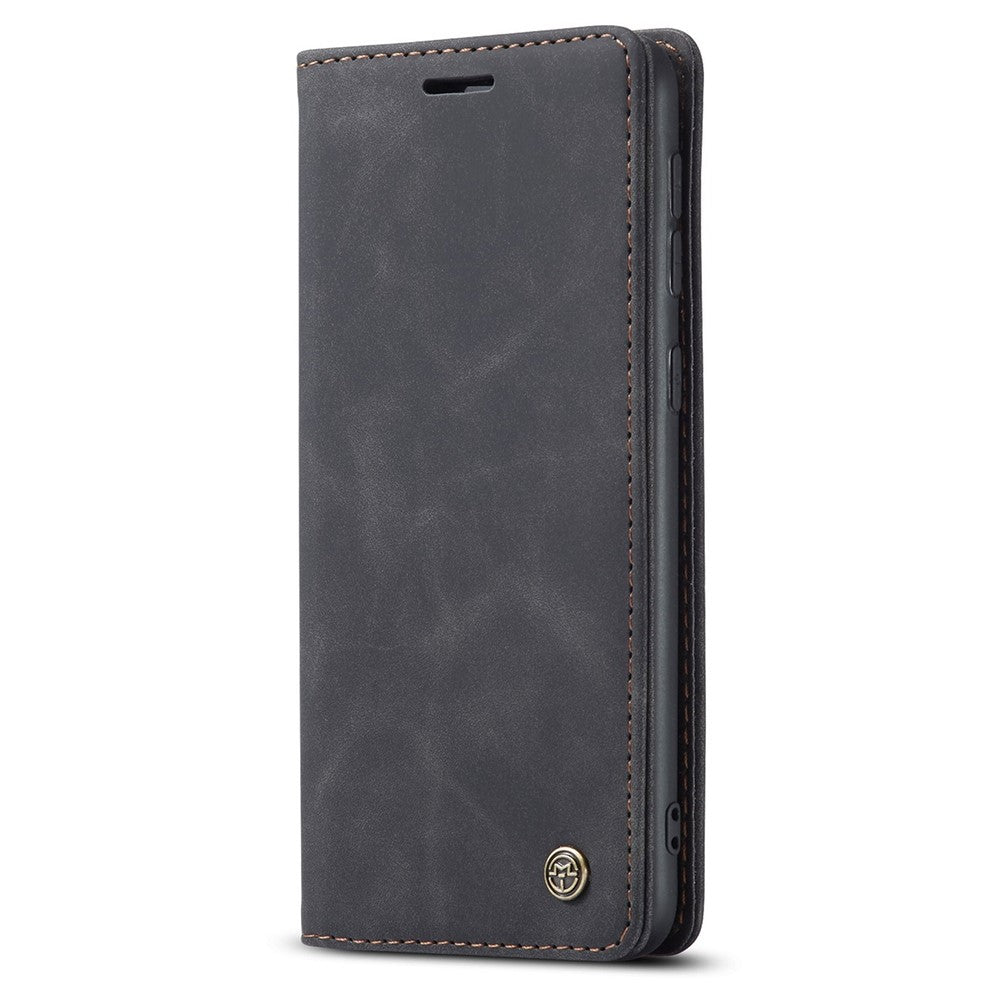 CASEME 013 Series Folio Flip Auto-absorbed Leather Wallet Stand Case for Samsung Galaxy A40