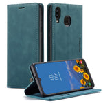 CASEME 013 Series Folio Flip Auto-absorbed Leather Wallet Stand Case for Samsung Galaxy A40