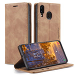 CASEME 013-serien Folio Flip Självabsorberande Läderplånboksfodral för Samsung Galaxy A40