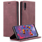 CASEME 013 Series pungcover i autoabsorberende læder til Samsung Galaxy A50