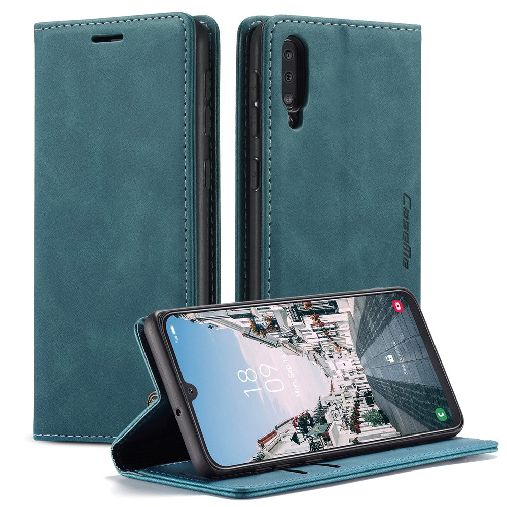 CASEME 013 Series pungcover i autoabsorberende læder til Samsung Galaxy A50