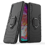 Cool Guard Ring Holder Kickstand PC TPU Hybrid Case for Samsung Galaxy A70