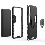 Cool Guard Ring Holder Kickstand PC TPU Hybrid Case for Samsung Galaxy A70