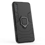 Cool Guard Ring Holder Kickstand PC TPU Hybrid Case for Samsung Galaxy A70