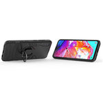 Cool Guard Ring Holder Kickstand PC TPU Hybrid Case for Samsung Galaxy A70