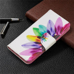 Læderpung-etui med mønsterprint til Samsung Galaxy A20e