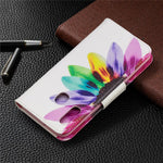Læderpung-etui med mønsterprint til Samsung Galaxy A20e