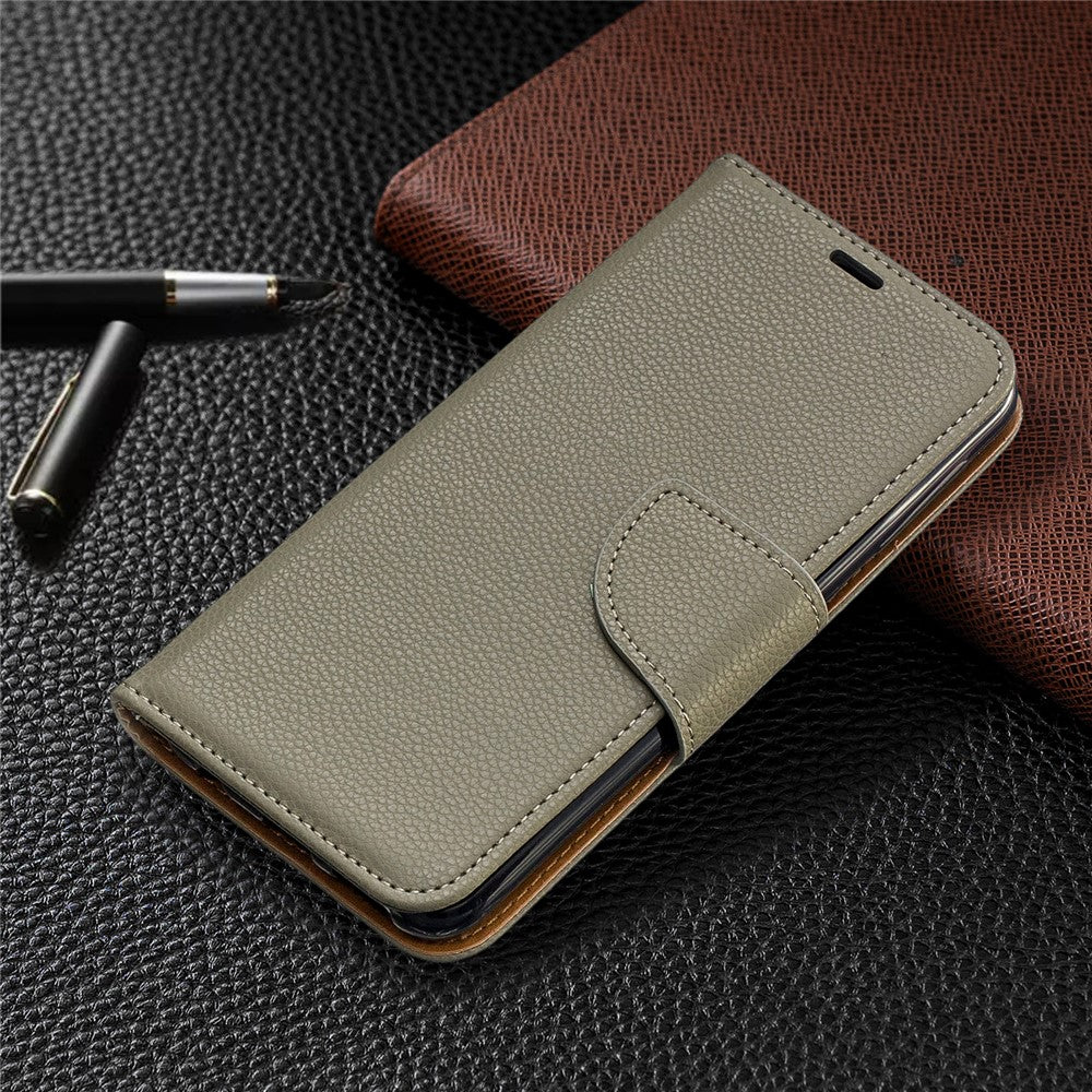 Litchi Skind Læder Pung Etui til Samsung Galaxy A20e