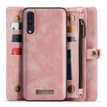 CASEME 008-serien vintage-pung i læder med flere rum til Samsung Galaxy A50 / A50s / A30s