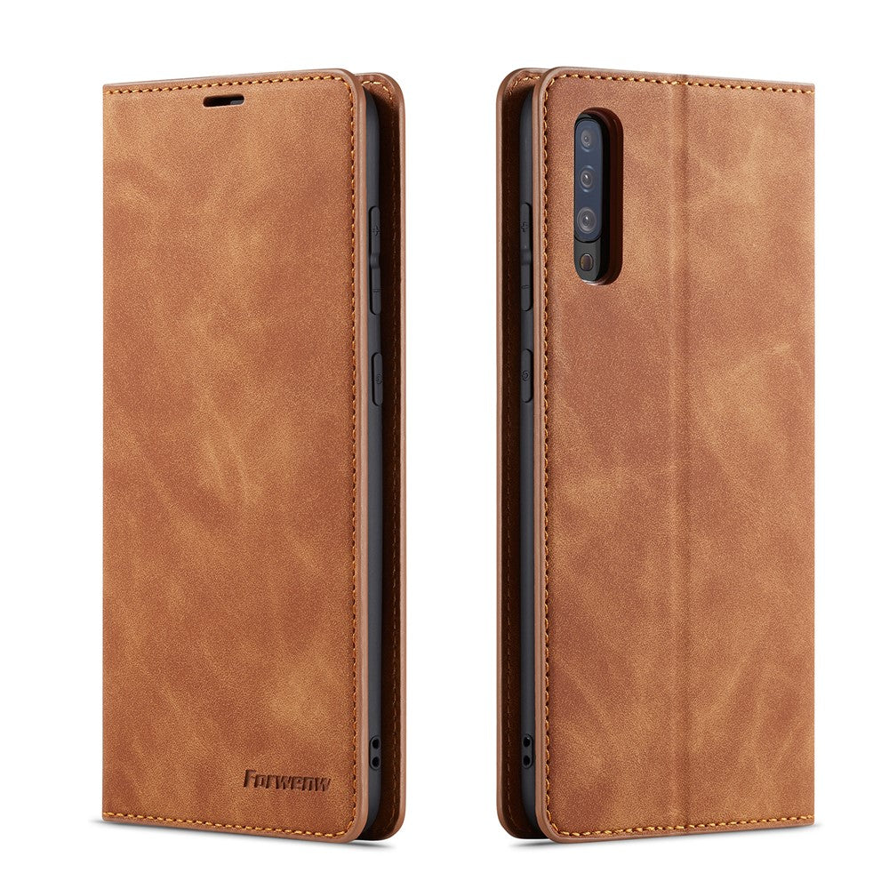 FORWENW Fantasy Series Silky Touch Leather Wallet Stand Case for Samsung Galaxy A50/A50s/A30s