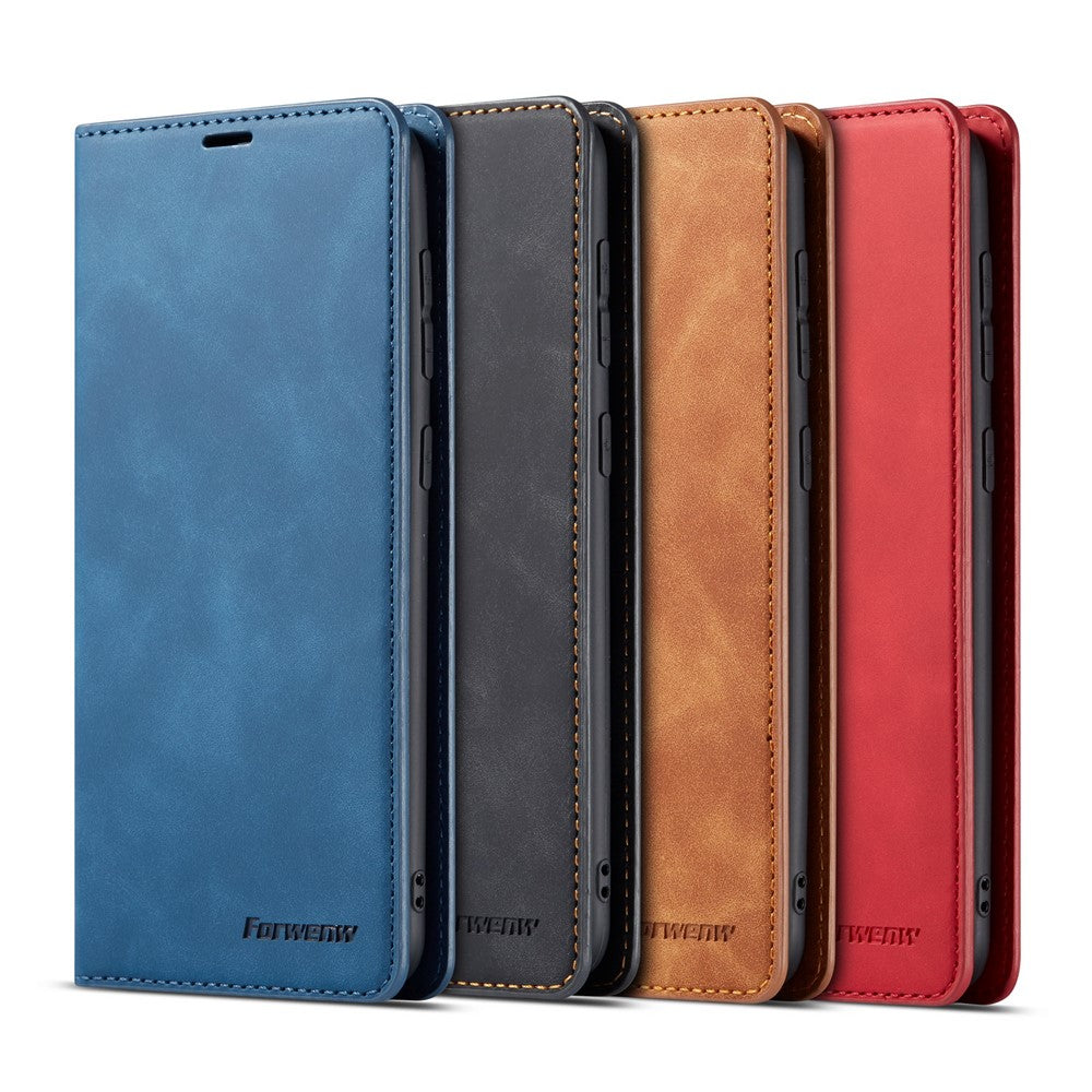 FORWENW Fantasy Series Silky Touch Leather Wallet Case for Samsung Galaxy A40