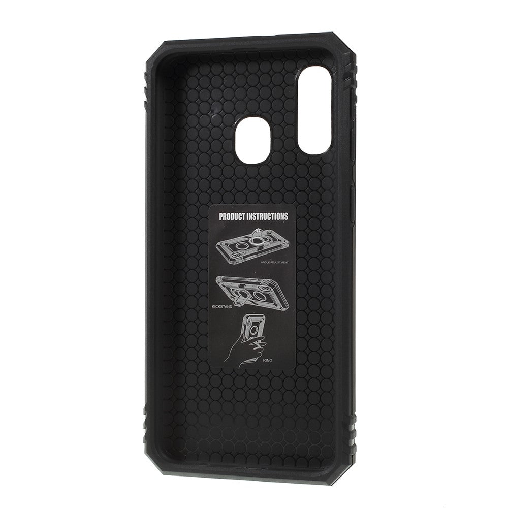 2 in 1 Military Anti-fall Rotation Phone Cover for Samsung Galaxy A40