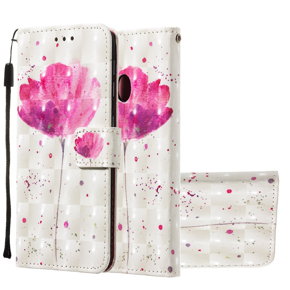 3D Malet Mønster Læder Telefoncover med Kortlommer til Samsung Galaxy A20e / A10e