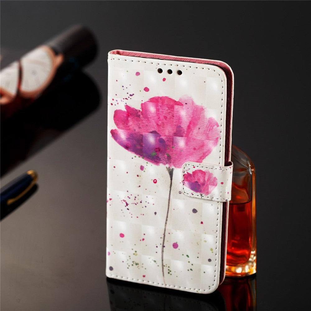 3D Malet Mønster Læder Telefoncover med Kortlommer til Samsung Galaxy A20e / A10e