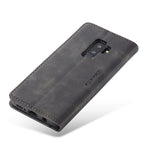 CASEME 013-serien Auto-absorberende læderpungtelefoncover til Samsung Galaxy S9+