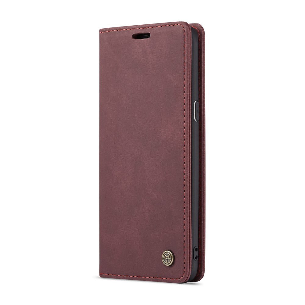 CASEME 013-serien Auto-absorberende læderpungtelefoncover til Samsung Galaxy S9+