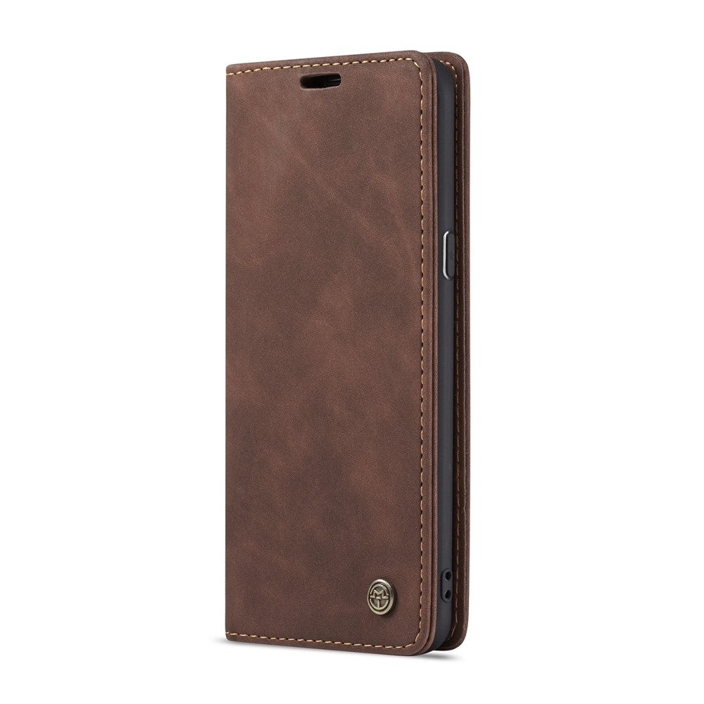 CASEME 013-serien Auto-absorberende læderpungtelefoncover til Samsung Galaxy S9+