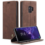 CASEME 013 Series Auto-absorbed Leather Wallet Stand Case for Samsung Galaxy S9 G960