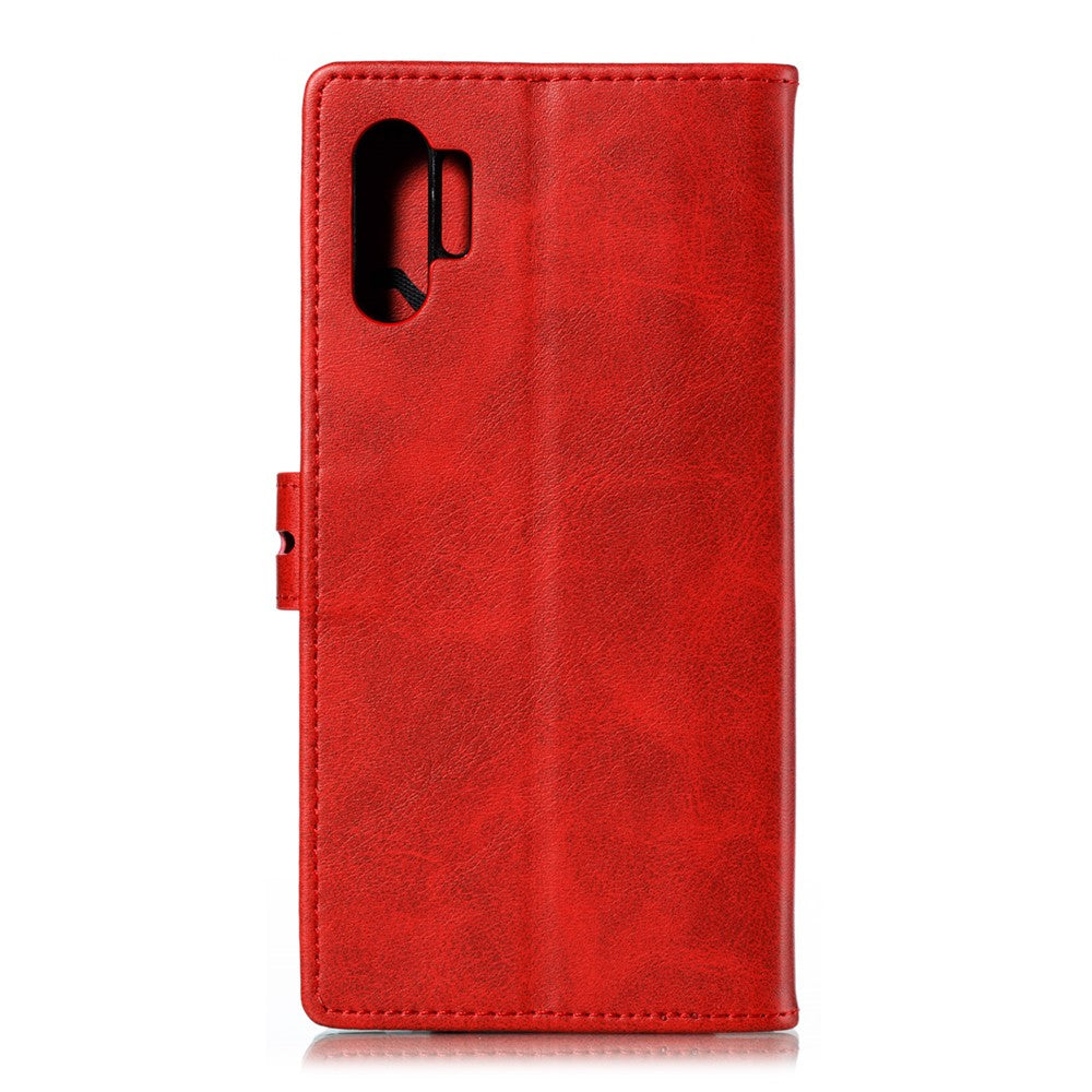 Imprinted Cat Pattern Leather Wallet Phone Cover for Samsung Galaxy Note 10 Plus/Note 10 Plus 5G