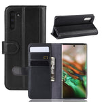 Ægte Splitlæder Pung Telefon Cover Etui med Stand til Samsung Galaxy Note 10
