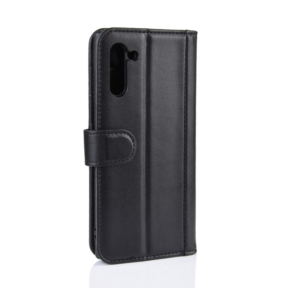 Ægte Splitlæder Pung Telefon Cover Etui med Stand til Samsung Galaxy Note 10