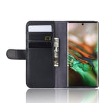 Ægte Splitlæder Pung Telefon Cover Etui med Stand til Samsung Galaxy Note 10