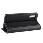 Ægte Splitlæder Pung Telefon Cover Etui med Stand til Samsung Galaxy Note 10