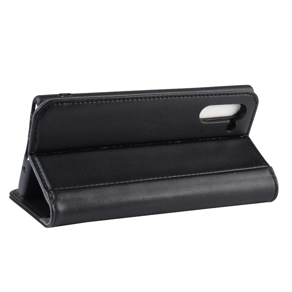 Ægte Splitlæder Pung Telefon Cover Etui med Stand til Samsung Galaxy Note 10