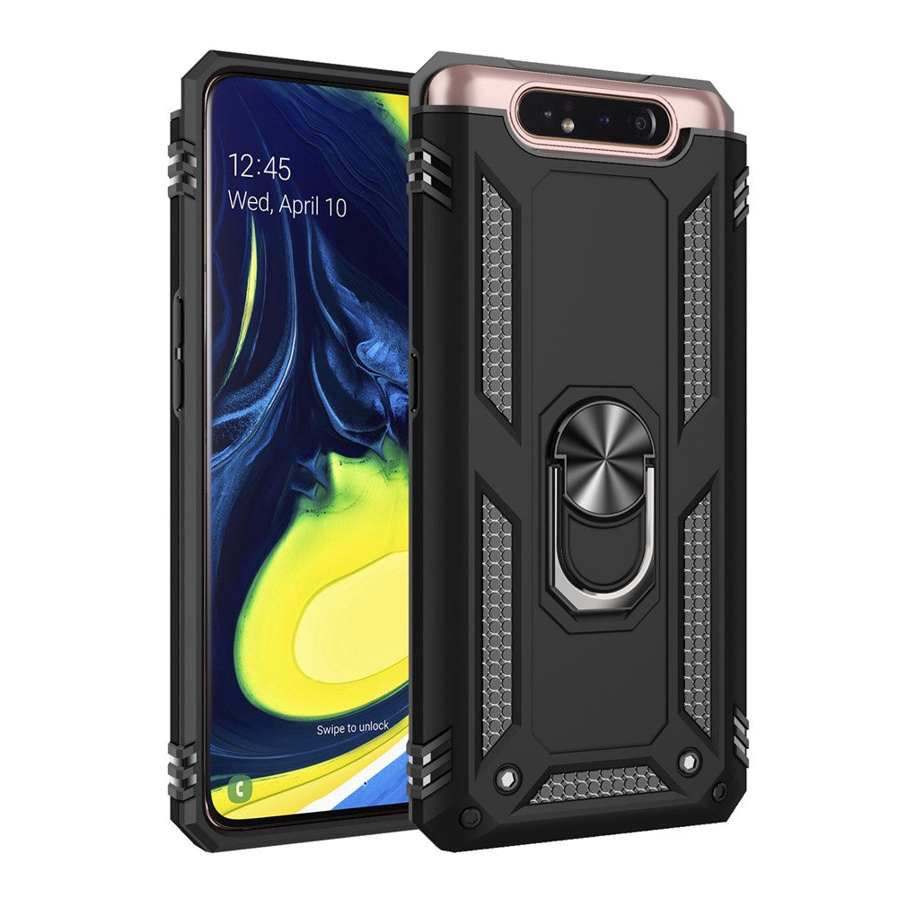 Hybrid PC TPU Kickstand Armor Phone Shell for Samsung Galaxy A80 4G / A90 4G