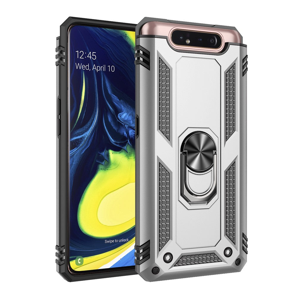 Hybrid PC TPU Kickstand Armor Phone Shell for Samsung Galaxy A80 4G / A90 4G