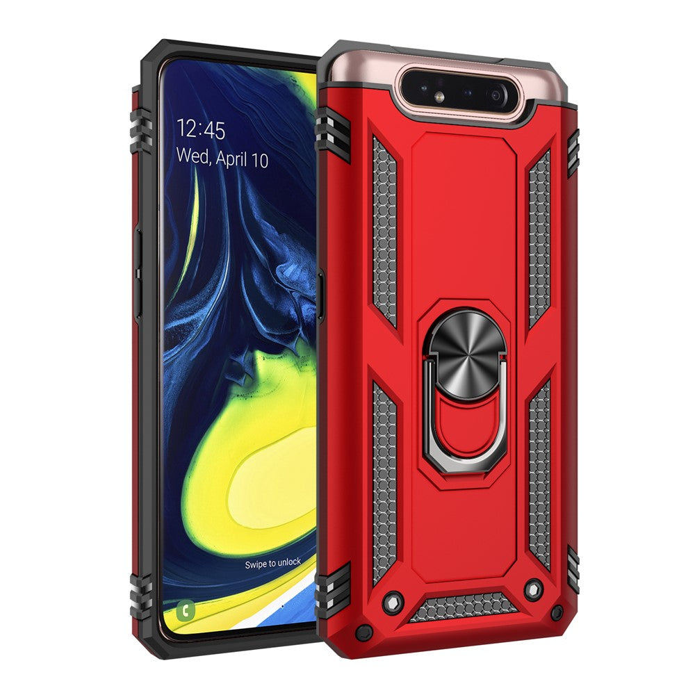 Hybrid PC TPU Kickstand Armor Phone Shell for Samsung Galaxy A80 4G / A90 4G