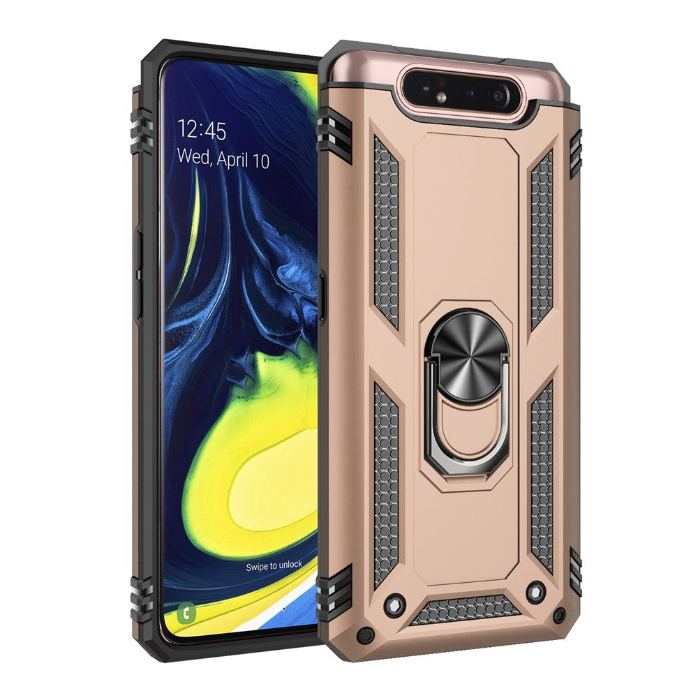 Hybrid PC TPU Kickstand Armor Phone Shell for Samsung Galaxy A80 4G / A90 4G