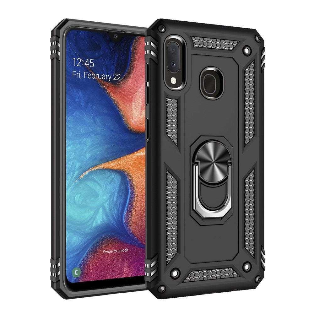 Hybrid PC TPU Kickstand Armor Telefoncover til Samsung Galaxy A20e