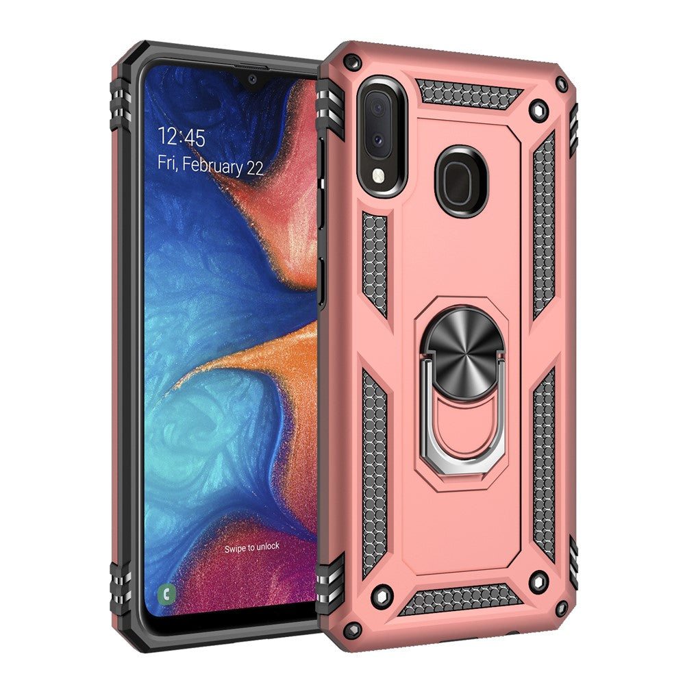 Hybrid PC TPU Kickstand Armor Telefoncover til Samsung Galaxy A20e