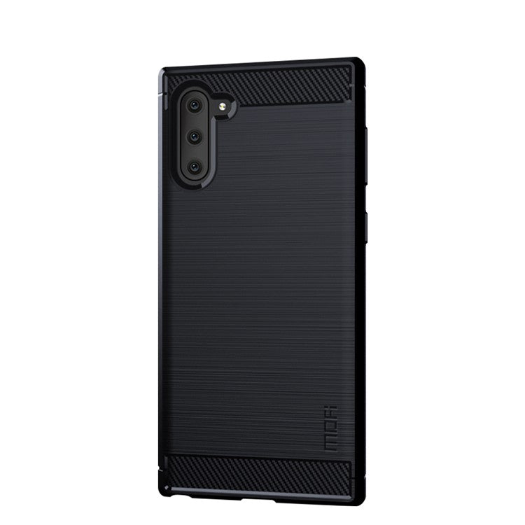 MOFI Kolfiberborstad TPU Skyddande mobilskal för Samsung Galaxy Note 10/Note 10 5G