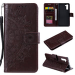 Imprint Flower Læder Pung Etui til Samsung Galaxy Note 10 / Note 10 5G