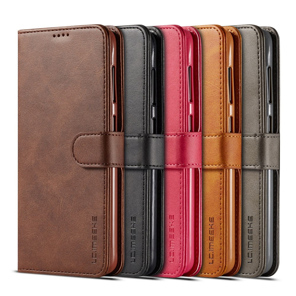 LC.IMEEKE Leather Wallet Stand Case for Samsung Galaxy A20e