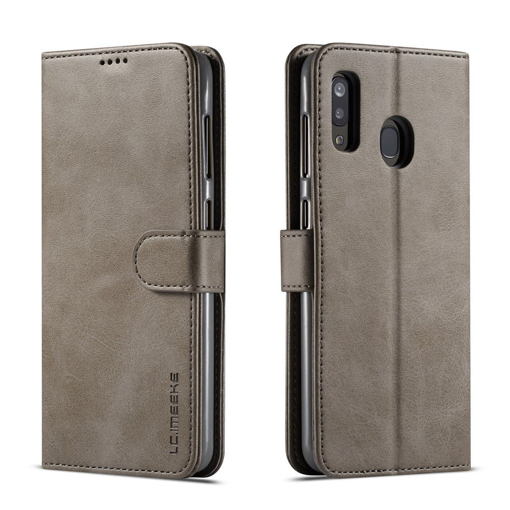 LC.IMEEKE Leather Wallet Stand Case for Samsung Galaxy A20e