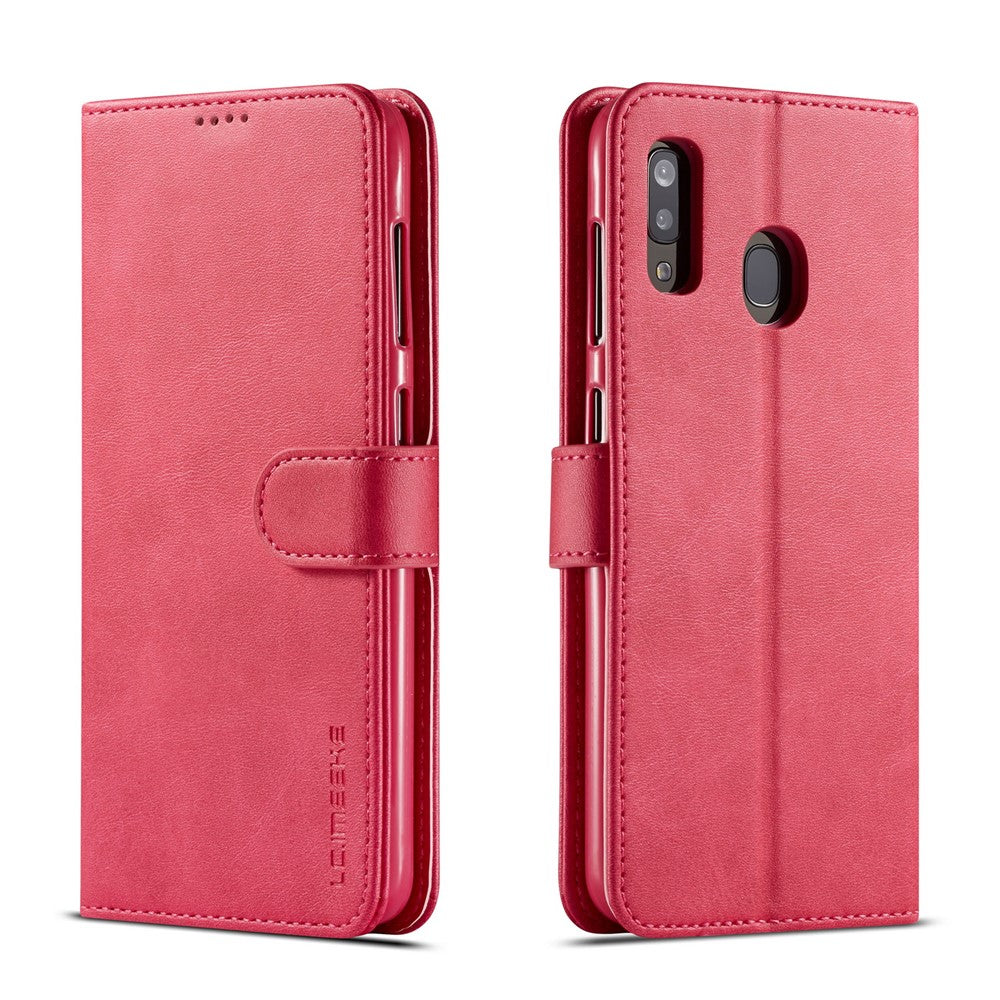 LC.IMEEKE Leather Wallet Stand Case for Samsung Galaxy A20e