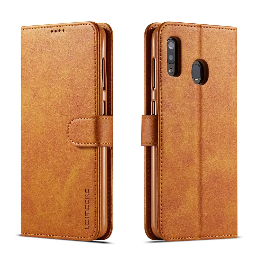 LC.IMEEKE Leather Wallet Stand Case for Samsung Galaxy A20e