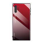 Gradient Color Glass + TPU Hybrid Cell Phone Case for Samsung Galaxy Note 10 Plus / 10 Plus 5G