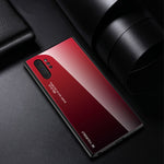 Gradient Color Glass + TPU Hybrid Cell Phone Case for Samsung Galaxy Note 10 Plus / 10 Plus 5G