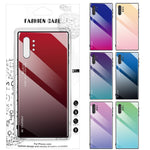 Gradient Color Glass + TPU Hybrid Cell Phone Case for Samsung Galaxy Note 10 Plus / 10 Plus 5G