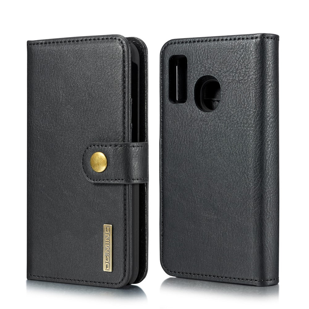 DG.MING For Samsung Galaxy A40 Wallet Phone Case Detachable Case Shockproof Shell Flip Protective Cover