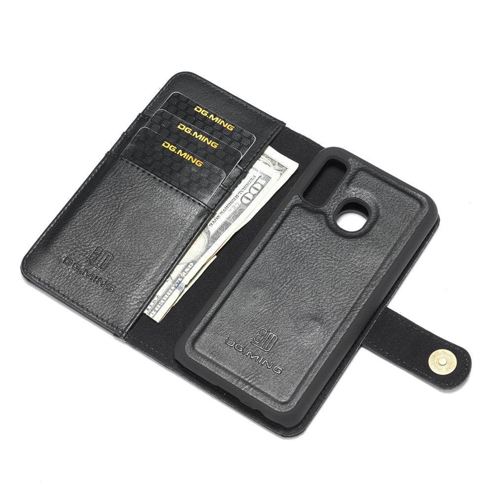 DG.MING For Samsung Galaxy A40 Wallet Phone Case Detachable Case Shockproof Shell Flip Protective Cover